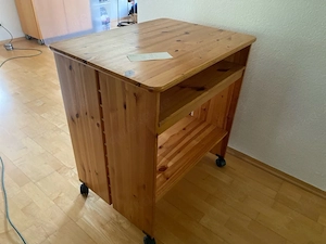Retro - Computertisch mit Schreibtischstuhl in Orginallackierung Bild 4