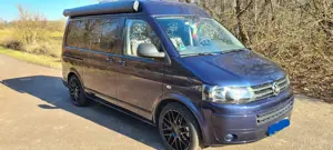 Volkswagen T5 Transporter Camper 2.0 TDI – Zahnriemen/TÜV 4/2026 – 2 Schiebetüren - AHK – Markise