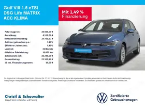 Volkswagen Golf VIII 1.5 eTSI DSG Life MATRIX ACC KLIMA