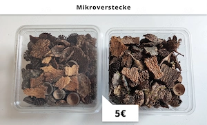 Terrarium Zubehör für Asseln, Tausendfüßer (Sphagnum Moos, Rinde, Muschelgrit, Waldmoos) Bild 3