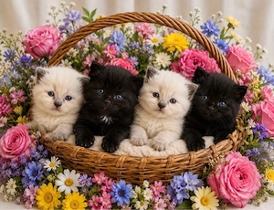 Nur noch 2 Heilige birma  main coon kitten