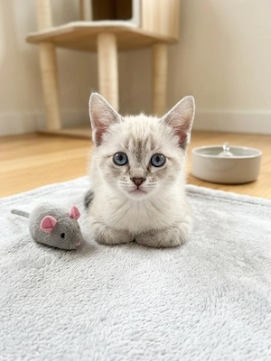 Traumhafte Siam-Mix Kitten mit blauen Augen suchen ein Zuhause