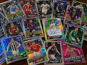 kaufe Topps, Match Attax, Panini und andere Fußballkarten- Sportkarten-Sammlungen