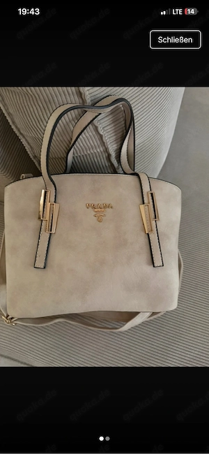 Tasche Beige Logo Prada 
