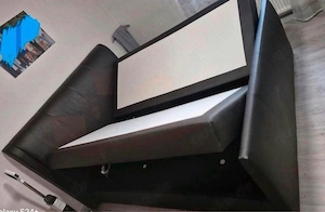 Boxspringbett 200x200 cm schwarz - sehr guter Zustand