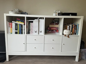 IKEA Kallax Regal mit Türen und Schubladen, weiß