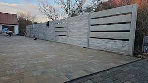Sichtschutzzaun aus Beton   mehr Ruhe für Garten, Terrasse und Grundstück Bild 5