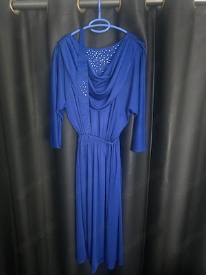 Elegantes blaues Abendkleid Größe 42 mit Strass - Details zu verkaufen !!! Top - Zustand !!!