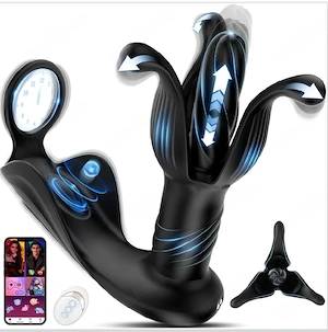 4in1 Analvibrator mit Penisring Sex Spielzeug Dildo NEU