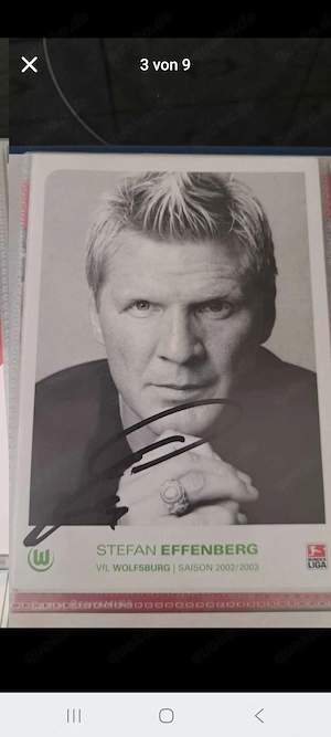 Autogrammkarten mit original Unterschrift 
