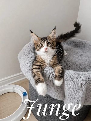 Maine coon kitten 
