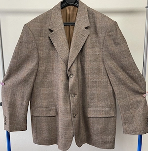 Sakko Blazer DANIEL HECHTER Jacke Schurwolle Hellbraun  Gr. 27