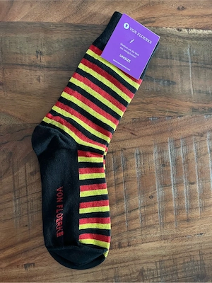 Von Floerke WM Socken Unisize Schwarz Rot Gold