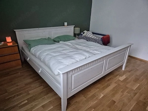 Bettgestell Landhausstil Massivholz 180x200 cm
