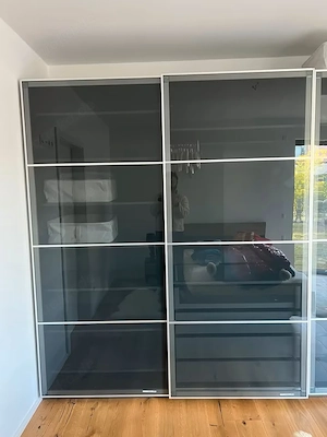 Ikea Pax Uggdal Kleiderschrank mit Schiebetüren 200x236x58 cm