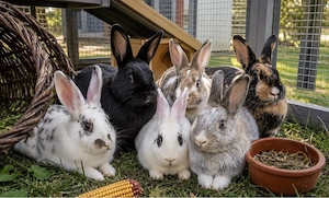 Hasen 4 Stück weibchen