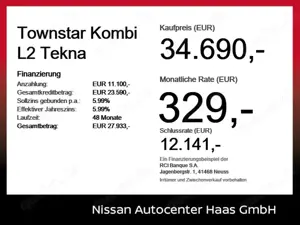 Nissan Townstar Kombi L2 Tekna *7Sitzer**360Kamera*