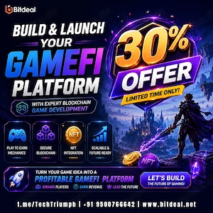 Build & Launch Your GameFi Platform with Expert Blockchain Game Development | 30% Offer