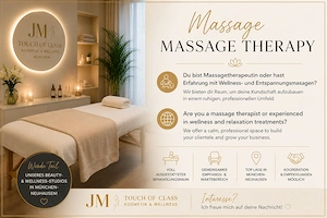 Massage-Therapeutin gesucht   Werde Teil unseres Beauty- & Wellness-Studios!