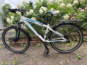 Morrison Jugendfahrrad (26 Zoll) mit Gepäckträger und Nabendynamo-Lichtanlage