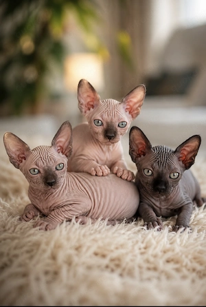 Wunderschöne Sphynx-Kitten suchen ein liebevolles Zuhause!   
