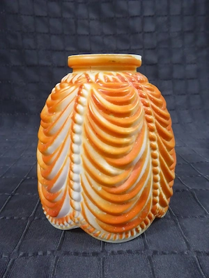 Art Déco Orange Opalglas Glas Lampenschirm Ersatzglas Tulpe