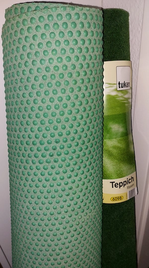 3 Rollen Rasenteppich   Rollrasen (je 1x2m) mit Drainage   Tukan