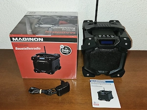 Neu! MAGINON BR-10 DAB Baustellenradio spritzwassergeschützt staubresistent TOP!