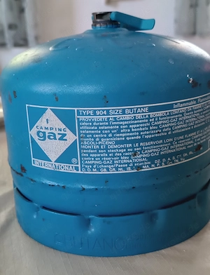 Campinggaz Flasche Typ 904, blau, fast voll