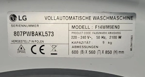 Ich verkaufe Waschmaschine von LG 