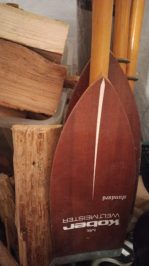 Holz Paddel von Kober zu verkaufen 