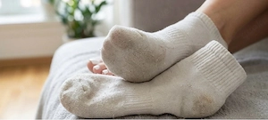 Getragene Sneaker Socken 
