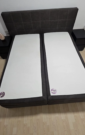 Boxspringbett 180x200 inkl. Topper 5cm Wellpur