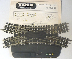 Trix Express H0 Doppelkreuzungsweiche Anleitung funktionsgeprüft