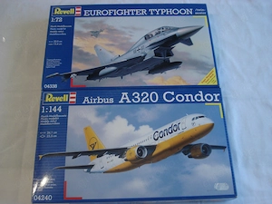 2 Revell Flugzeug Bausätze 04240, 04338 neu OVP 1:144,1:72