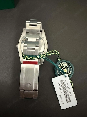 Rolex Oyster Perpetual 116000 Uhr in grauem Stahl, Domino's Pizza Modell, neu mit Box.