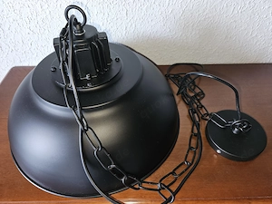Neuwertig! Pendelleuchte Industrie Design Metall Hängeleuchte schwarz TOP!