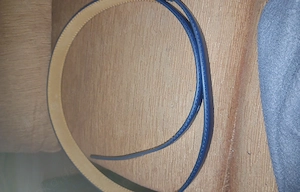 Gürtel 125 cm blau breit ca 4 cm neu unbenutzt