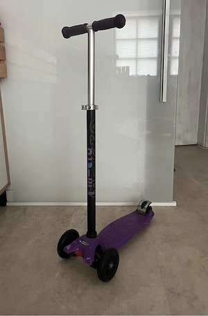 kinder mädchen micro maxi lila roller scooter 