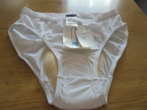 Damen Radler Slips weiß Gr. 40 42  gepolstert von Coll Max