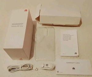 Zubehör: Huawei Mate 10 Ladekabel TPU Hülle Kopfh.