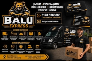    Balu Express  Umzüge   Küchenmontage   Möbelmontage   Entrümpelung   Transportservice