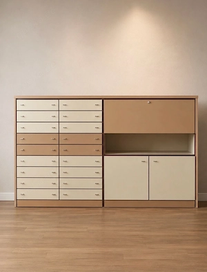 highboard 60er jahre 200x130cm Kommode Sideboard Schrank 