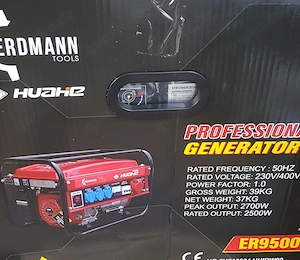 Erdmann ER9500 Stromerzeuger   Notstromaggregat   NEU & OVP 2700W
