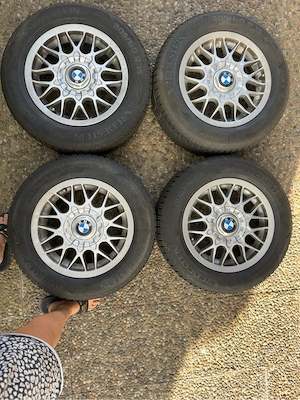 4x BMW BBS Alufelgen + Vredestein Quatrac 5 Allwetter E36 & Z3