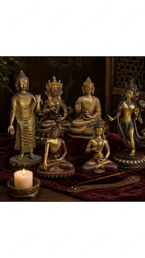 Restored Patinated Bronze Statues & Singing Bowls: Discover The Shop   
