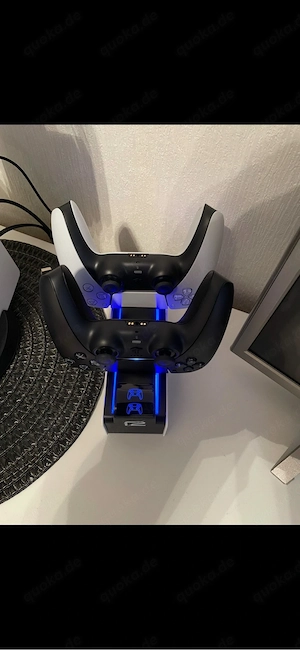 ps5 mit 2 Controller+Ladestation und Gaming Headset