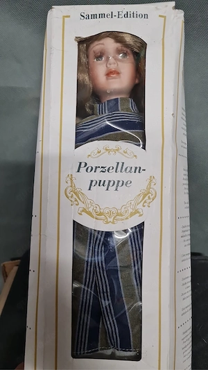 Porzellanpuppe Vintage aus Sammel-Edition mit OVP   Deko Puppe, Sammlerpuppe