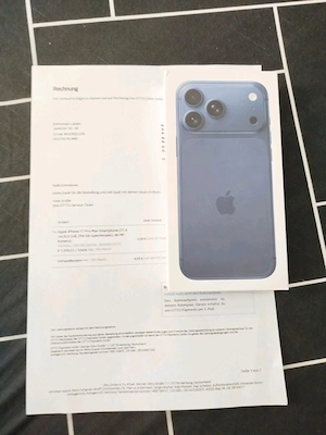 iPhone 17 pro max 256GB Komplett neu inkl. Rechnung