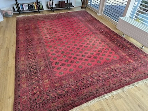 Afghan Wollteppich, gut erhalten